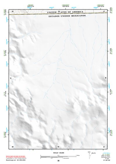 31108SW Page 38 Alamo Hueco Mountains Topo Preview 1