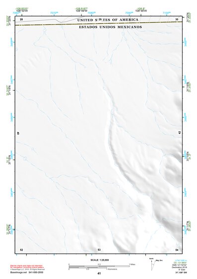 31108SW Page 41 Alamo Hueco Mountains Topo Preview 1