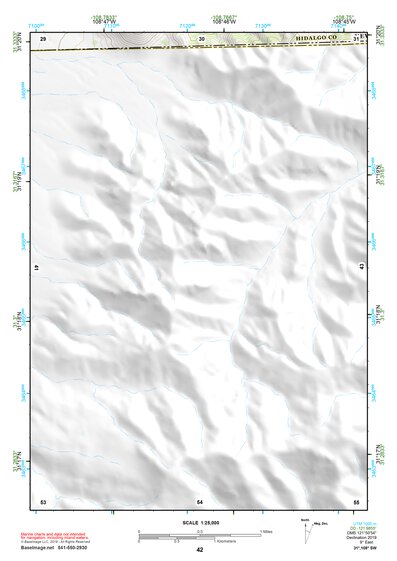 31108SW Page 42 Alamo Hueco Mountains Topo Preview 1