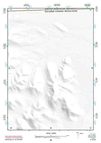 31108SW Page 44 Alamo Hueco Mountains Topo Preview 1