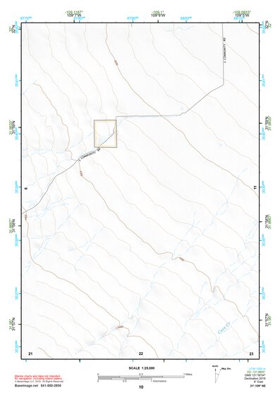 31109NE Page 10 Chiricahua Peak Topo Preview 1
