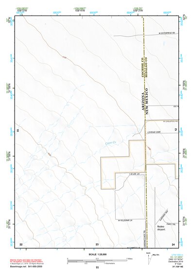 31109NE Page 11 Chiricahua Peak Topo Preview 1