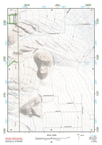 31109NE Page 34 Chiricahua Peak Topo Preview 1