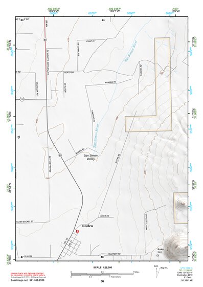 31109NE Page 36 Chiricahua Peak Topo Preview 1