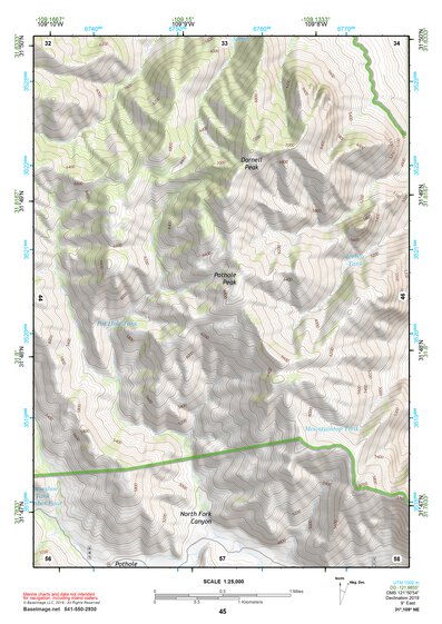 31109NE Page 45 Chiricahua Peak Topo Preview 1
