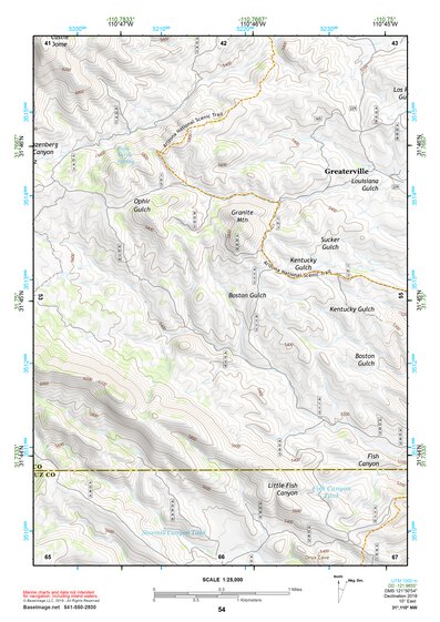 31110NW Page 54 Fort Huachuca Topo Preview 1
