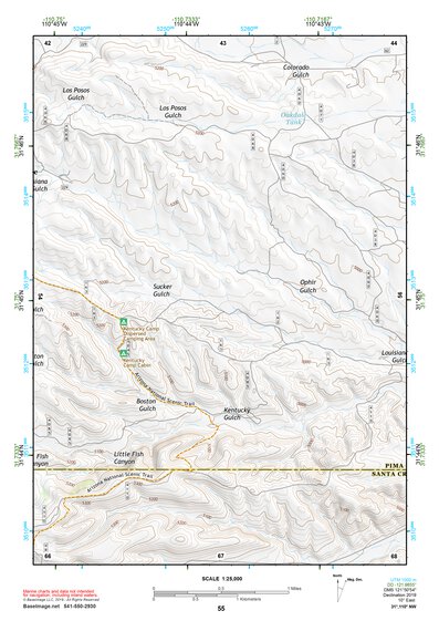 31110NW Page 55 Fort Huachuca Topo Preview 1