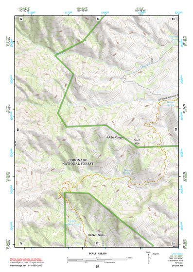 31110NW Page 65 Fort Huachuca Topo Preview 1