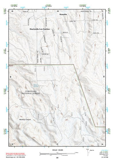 31110NW Page 81 Fort Huachuca Topo Preview 1