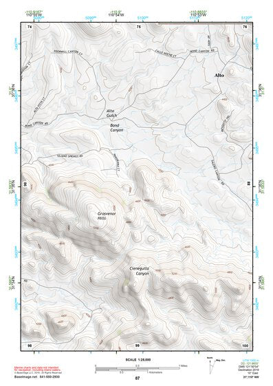 31110NW Page 87 Fort Huachuca Topo Preview 1
