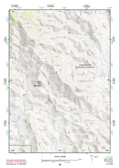 31110NW Page 89 Fort Huachuca Topo Preview 1