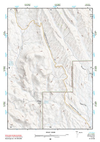 31110NW Page 90 Fort Huachuca Topo Preview 1