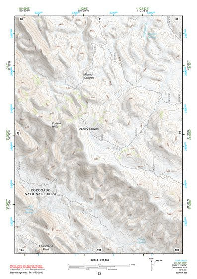 31110NW Page 93 Fort Huachuca Topo Preview 1