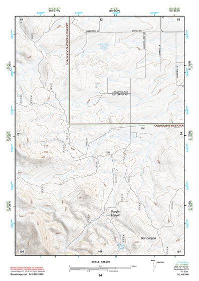 31110NW Page 94 Fort Huachuca Topo Preview 1