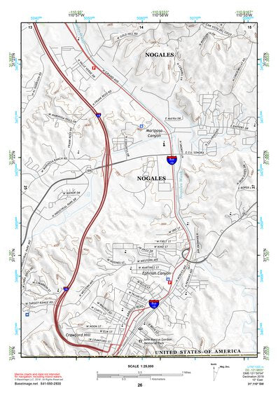 31110SW Page 26 Nogales Topo Preview 1