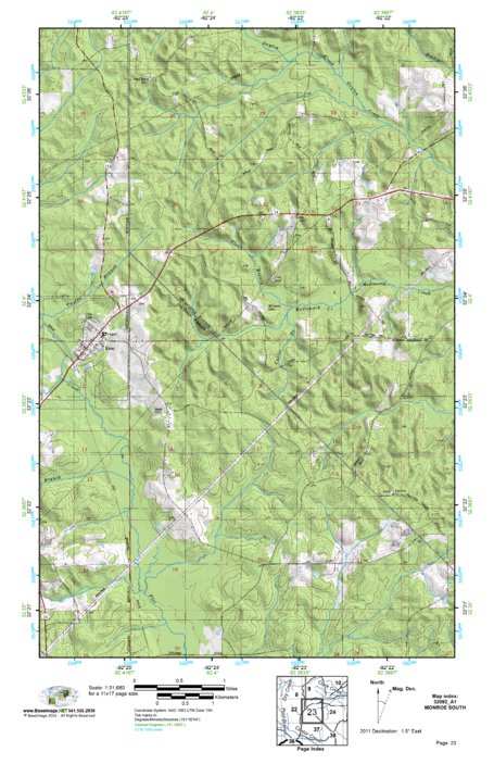 (32092a1) Page 023 Monroe South Map by BaseImage Publishing | Avenza Maps