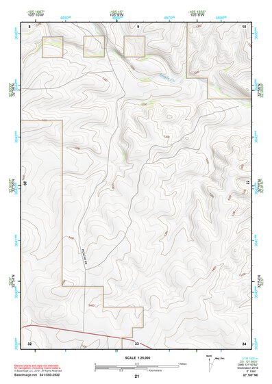 32105NE Page 21 Alamogordo Topo Preview 1
