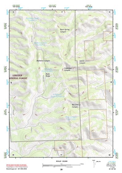 32105NE Page 29 Alamogordo Topo Preview 1