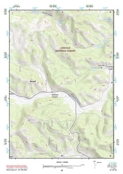 32105NE Page 37 Alamogordo Topo Preview 1