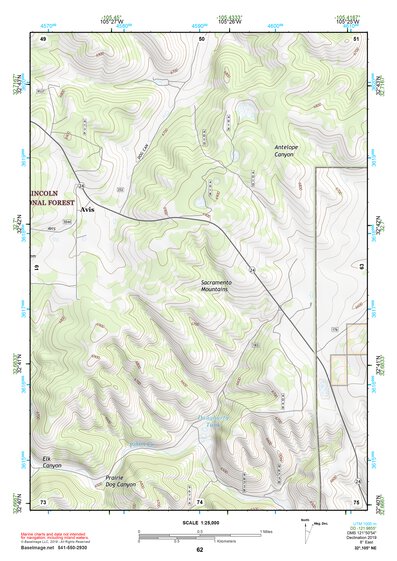 32105NE Page 62 Alamogordo Topo Preview 1