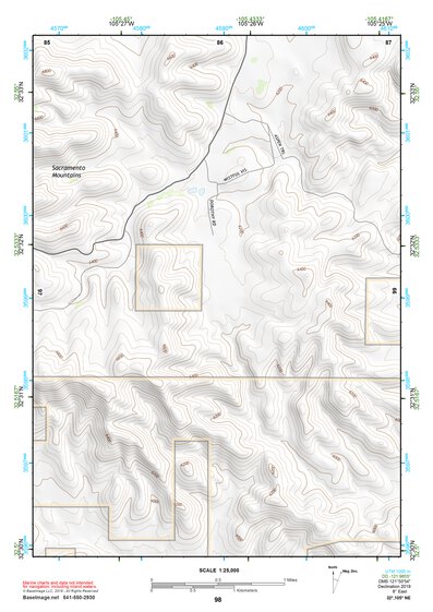 32105NE Page 98 Alamogordo Topo Preview 1