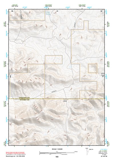 32105NE Page 103 Alamogordo Topo Preview 1