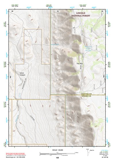 32105NE Page 105 Alamogordo Topo Preview 1