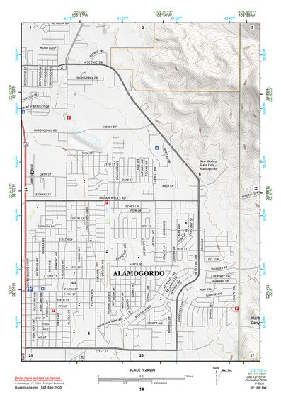 32105NW Page 14 Alamogordo Topo Preview 1