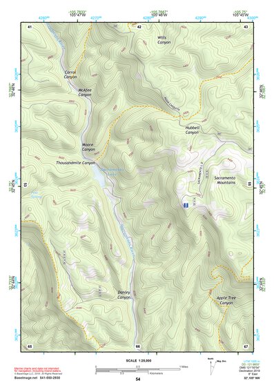 32105NW Page 54 Alamogordo Topo Preview 1