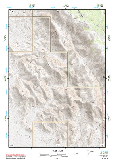 32105SE Page 22 Crow Flats Topo Preview 1