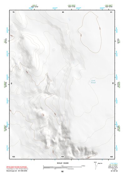 32105SE Page 92 Crow Flats Topo Preview 1