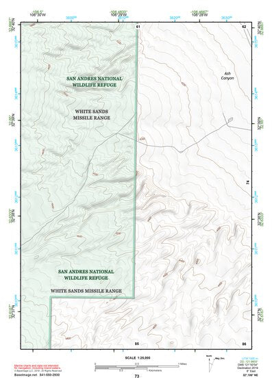 32106NE Page 73 White Sands Topo Preview 1