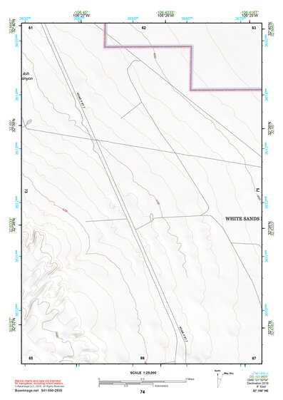 32106NE Page 74 White Sands Topo Preview 1