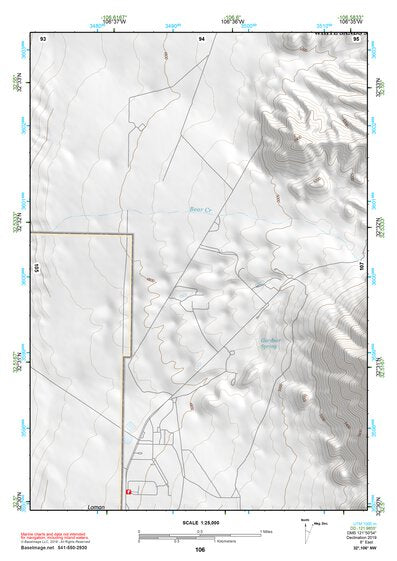 32106NW Page 106 White Sands Topo Preview 1