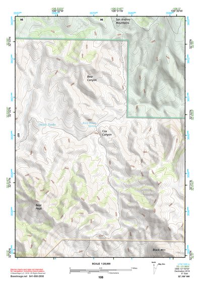 32106NW Page 108 White Sands Topo Preview 1