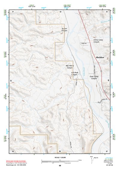 32109NE Page 44 Safford Topo Preview 1