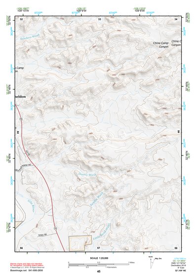 32109NE Page 45 Safford Topo Preview 1