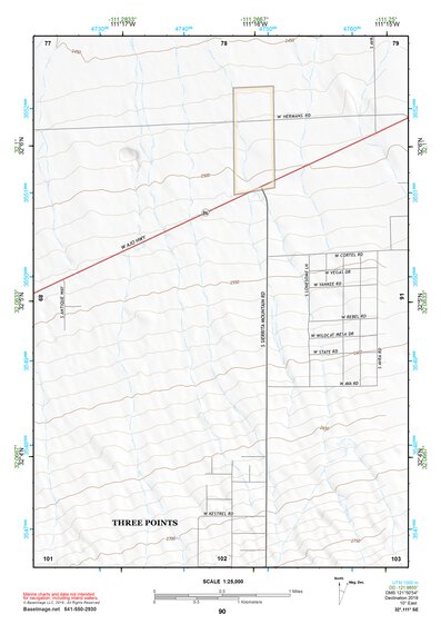 32111SE Page 90 Silver Bell Mountains Topo Preview 1