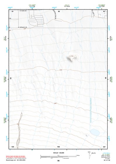 32111SE Page 94 Silver Bell Mountains Topo Preview 1