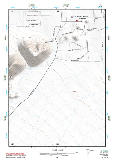 32111SE Page 96 Silver Bell Mountains Topo Preview 1