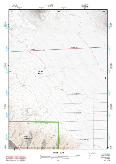 32111SE Page 97 Silver Bell Mountains Topo Preview 1