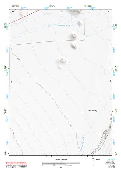 32111SE Page 99 Silver Bell Mountains Topo Preview 1