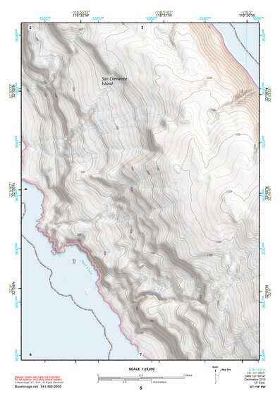 32118NW Page 5 San Clemente Island Topo Preview 1