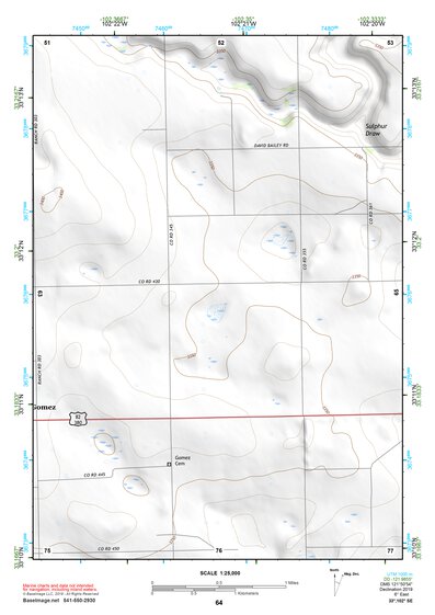 33102SE Page 64 Brownfield Topo Preview 1
