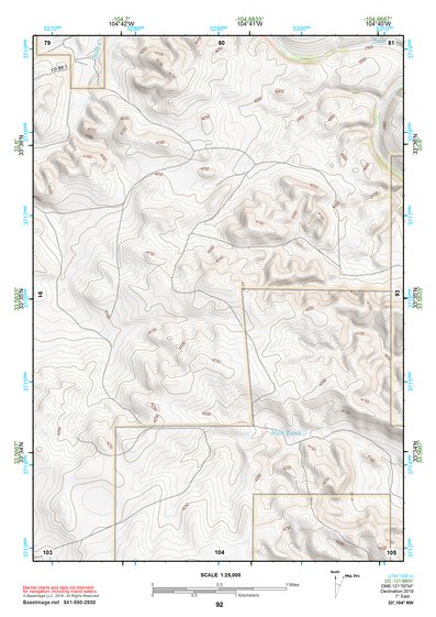 33104NW Page 92 Salt Creek Topo Preview 1