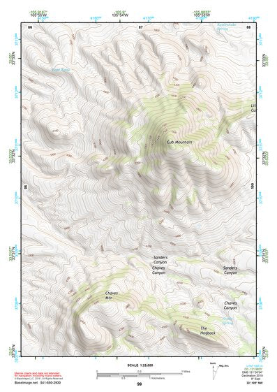 33105NW Page 99 Carrizozo Topo Preview 1