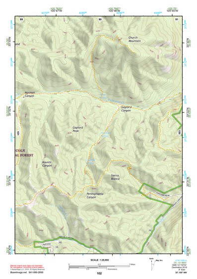 33105NW Page 102 Carrizozo Topo Preview 1