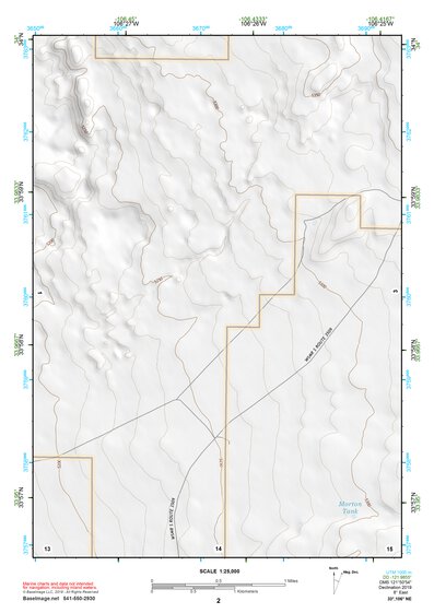 33106NE Page 2 Oscura Mountains Topo Preview 1