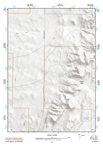 33106NE Page 4 Oscura Mountains Topo Preview 1