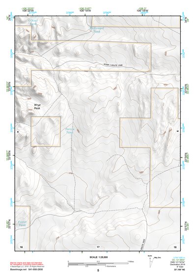 33106NE Page 5 Oscura Mountains Topo Preview 1